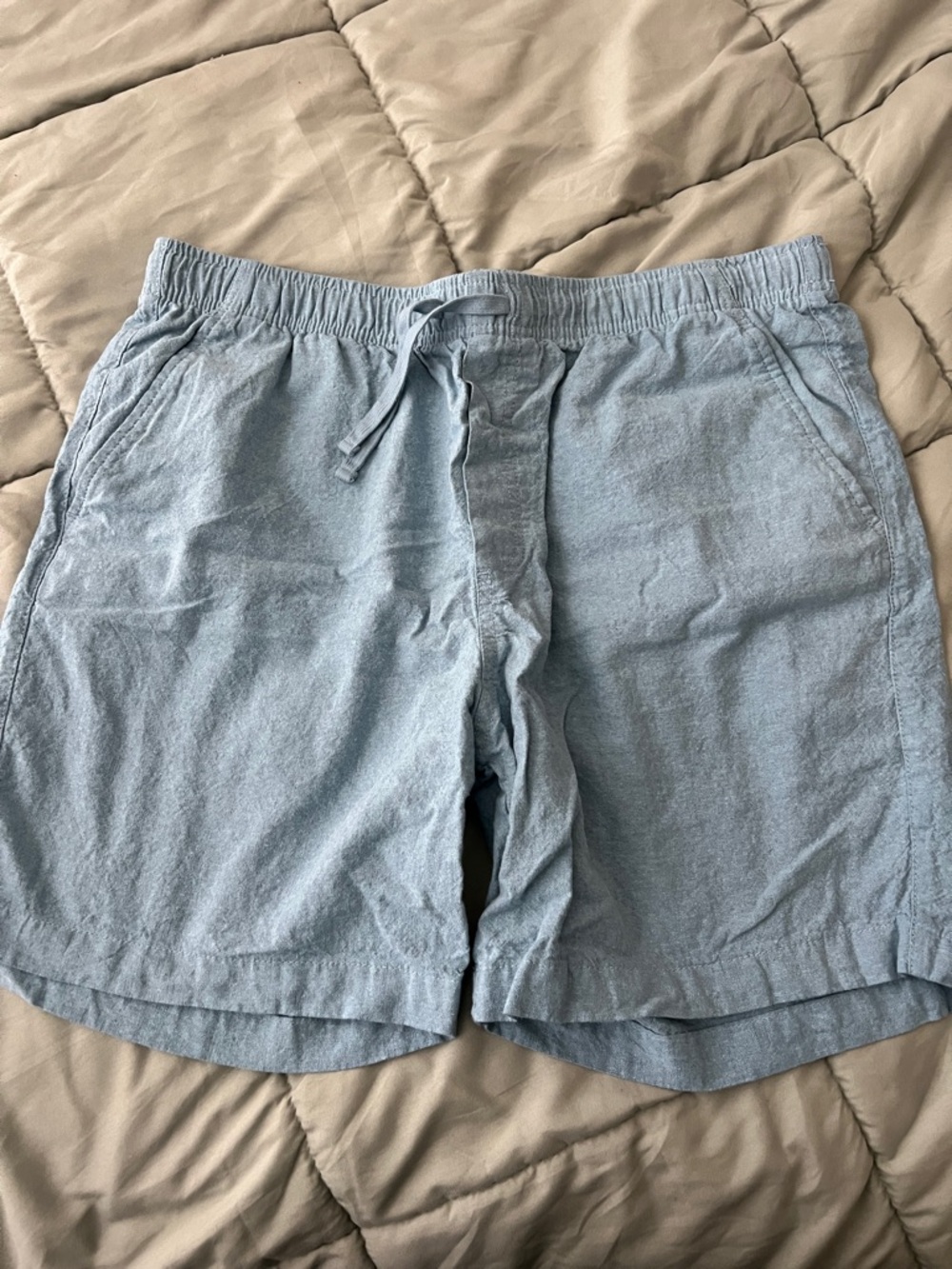 Old Navy Light Blue Drawstring Athletic Shorts